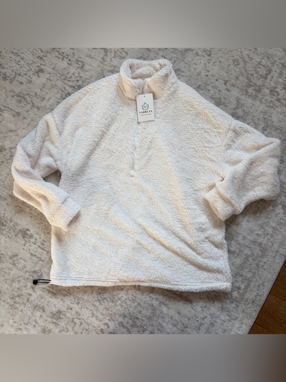 VahRuta Mens Fleece Quarter Zip Sherpa Jacket Pullover Fall Winter Outwear
Men's